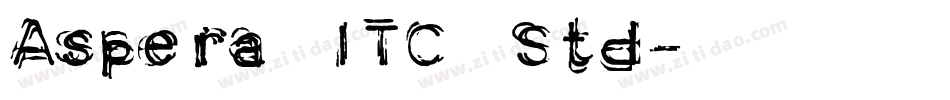 Aspera ITC Std字体转换